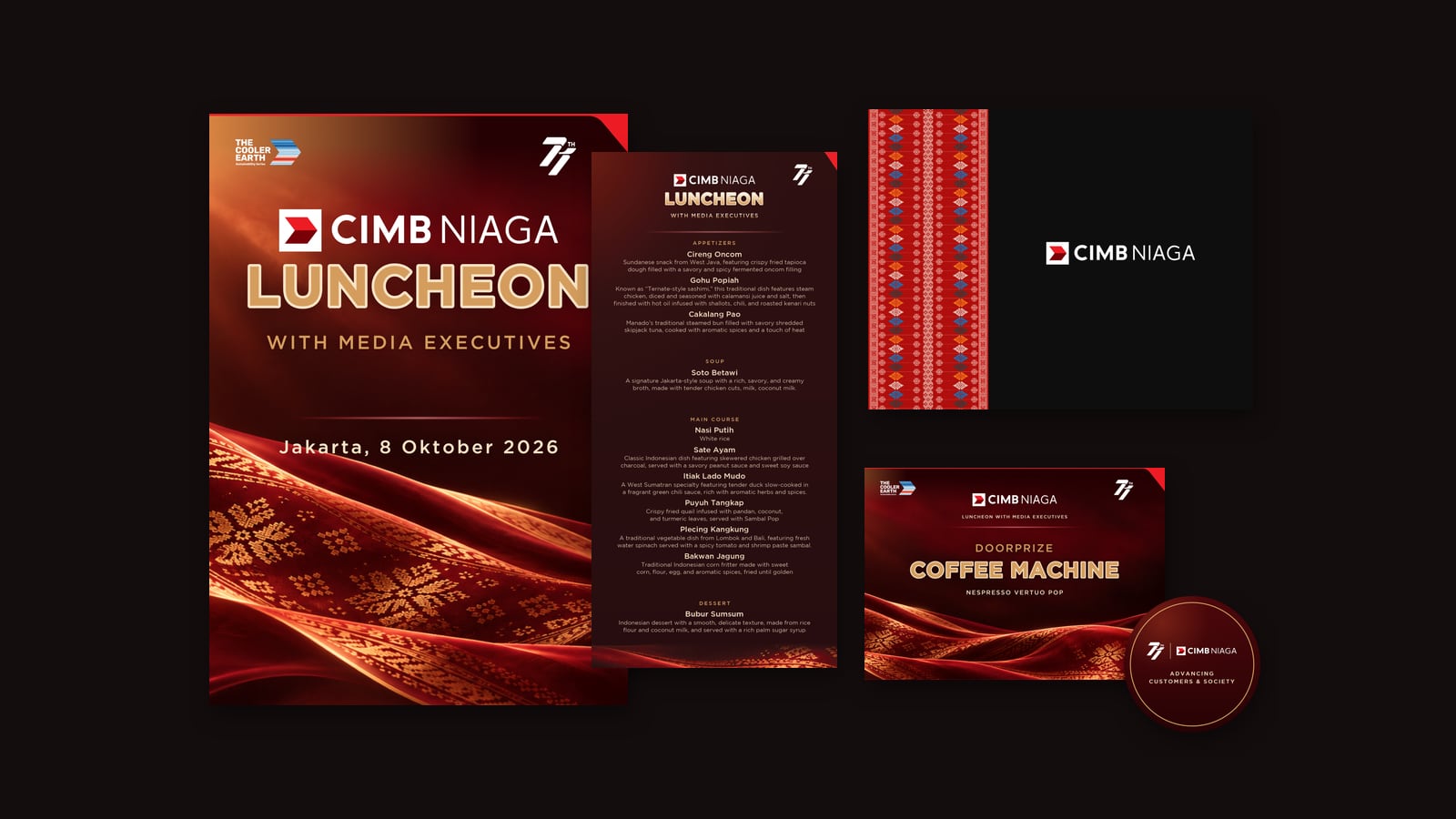 CIMB Niaga: Event Design for a Luncheon with Media Executives